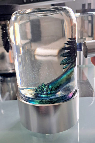 SPIKE ferrofluid display (Iridescent GREEN)