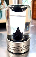 6 Year Wedding Anniversary Gift, IRON, engraved personalized ferrofluid display