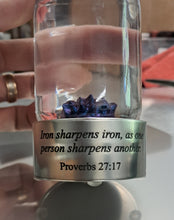 6 Year Wedding Anniversary Gift, IRON, engraved personalized ferrofluid display