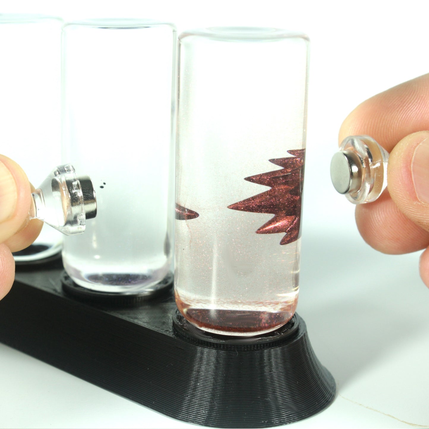 Colorful Ferrofluid Mini Displays with Stand